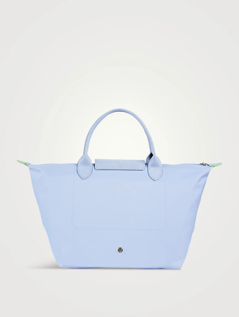 Medium Le Pliage Green Top Handle Bag