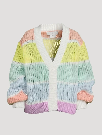 Rainbow V-Neck Cardigan