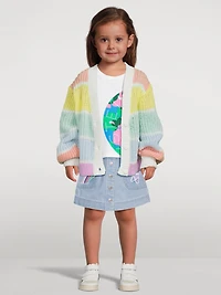 Rainbow V-Neck Cardigan
