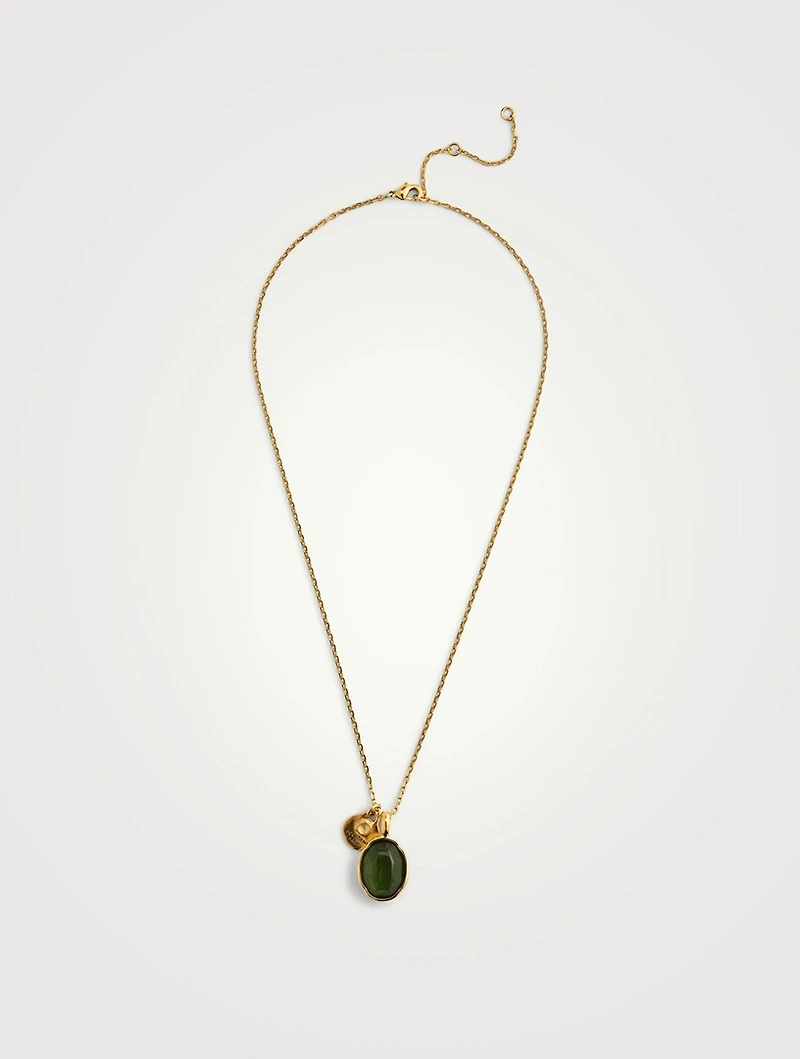 Talisman Cabochons Rock Crystal Necklace