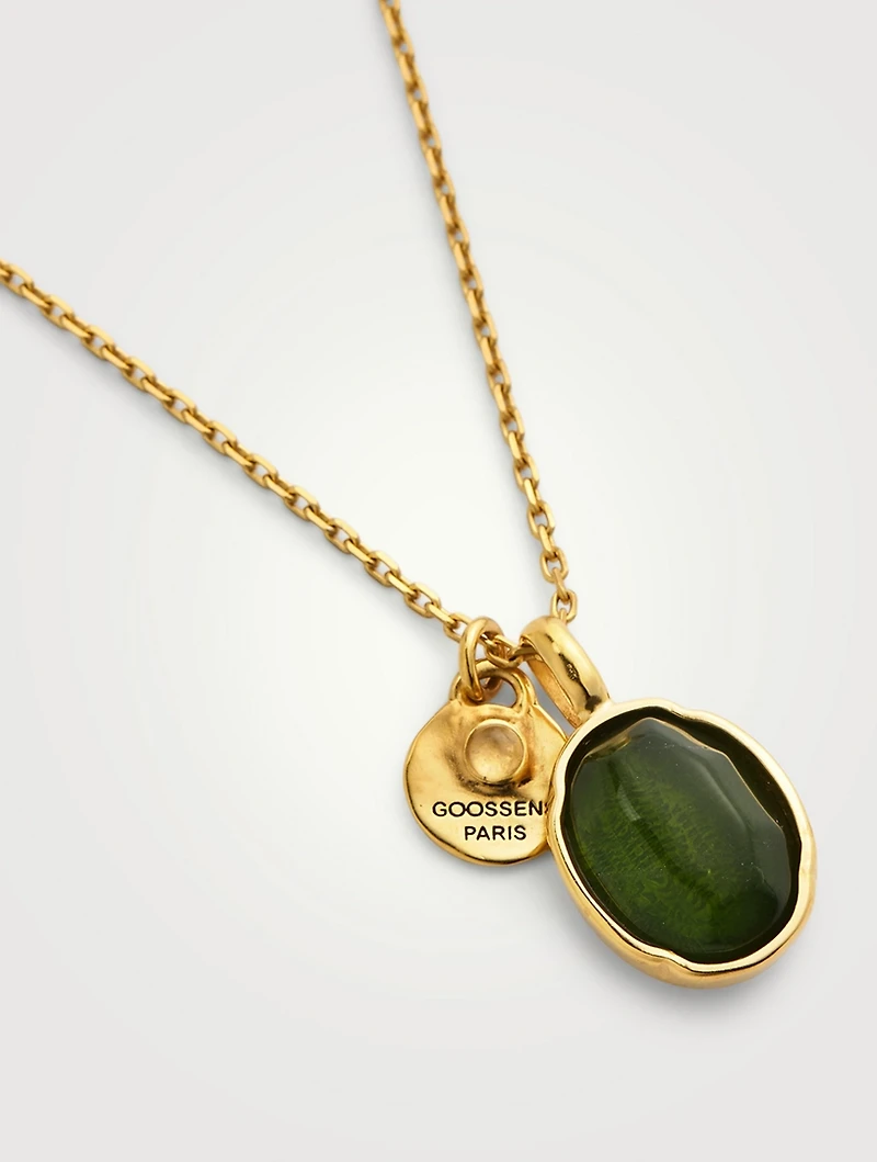 Talisman Cabochons Rock Crystal Necklace