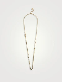Cachemire Long Rock Crystal Necklace