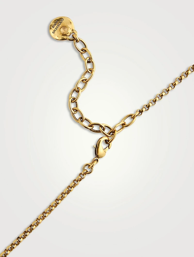 Cachemire Long Rock Crystal Necklace