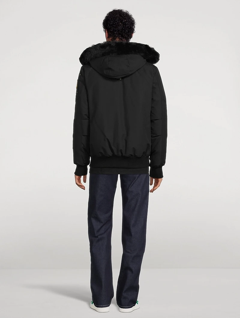 Little Rapids Down Bomber Jacket With Shearling