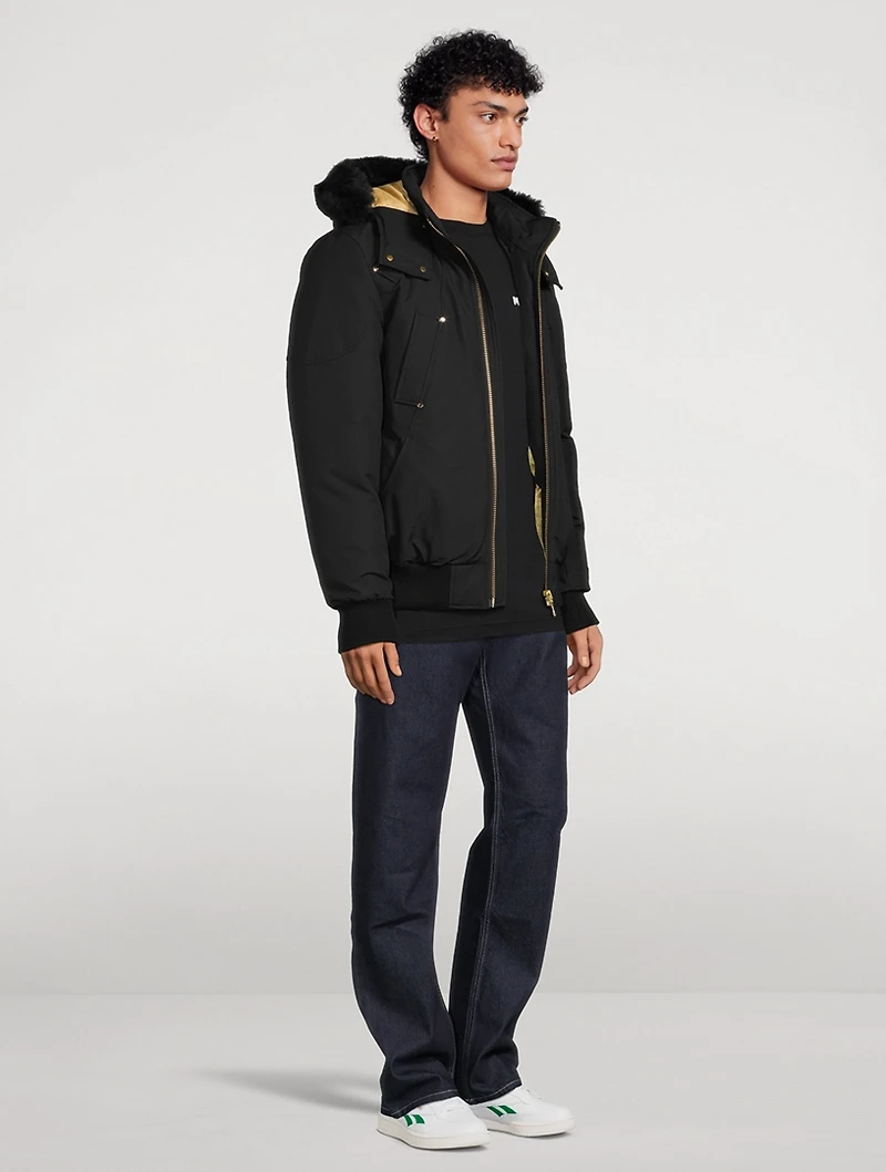 Little Rapids Down Bomber Jacket With Shearling