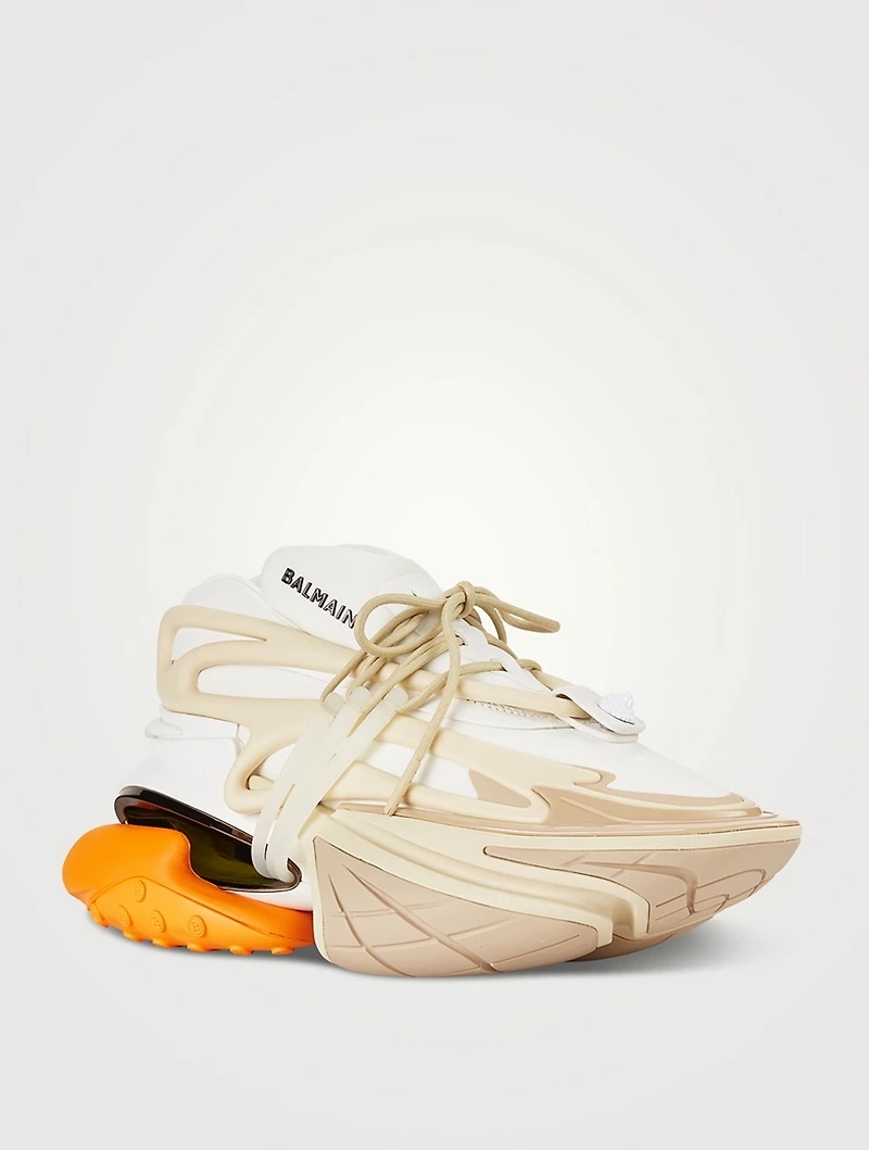 Unicorn Neoprene And Leather Sneakers