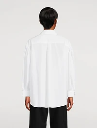 Puff-Sleeve Poplin Shirt
