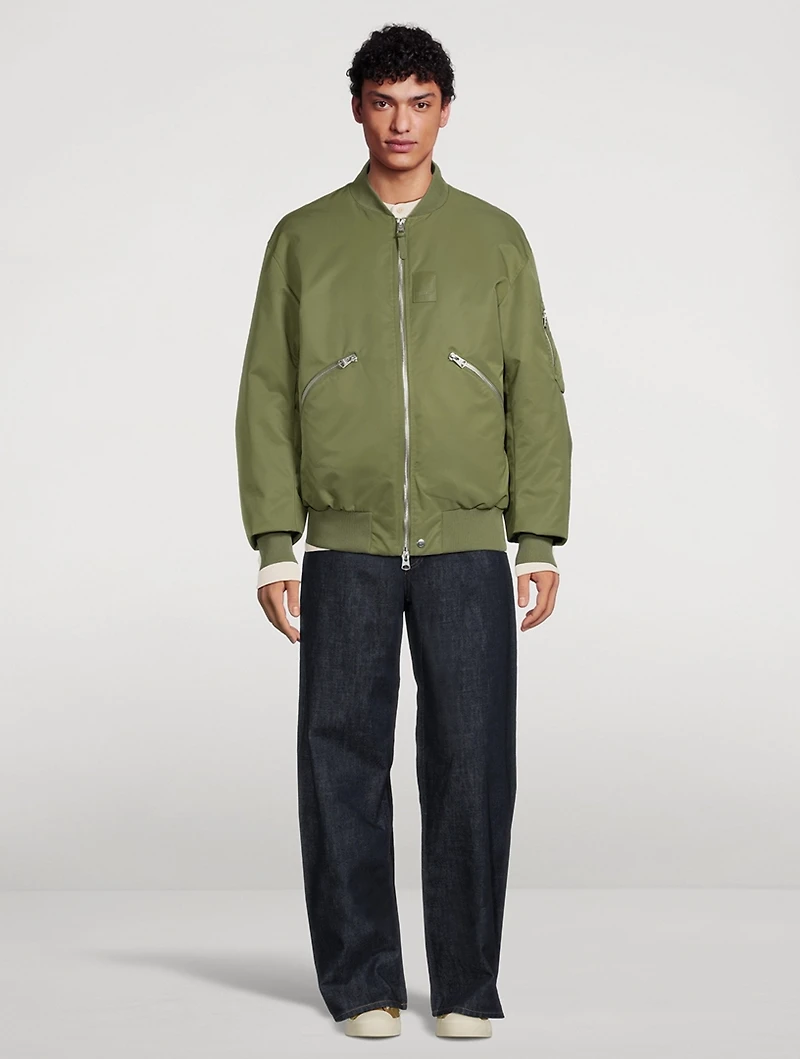 Francis Down Bomber Jacket With Shearling Collar