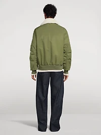 Francis Down Bomber Jacket With Shearling Collar