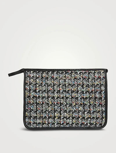 Metro Tweed Clutch