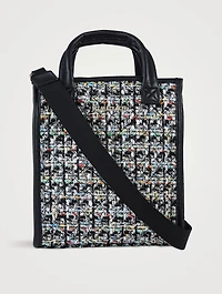 Mini Box Tweed Tote Bag