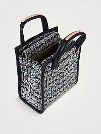 Mini Box Tweed Tote Bag