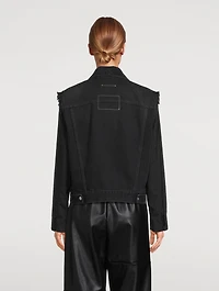 Denim And Wool Pinstripe Jacket