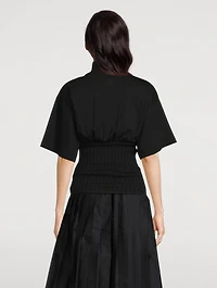Short-Sleeve Turtleneck T-Shirt Sweater