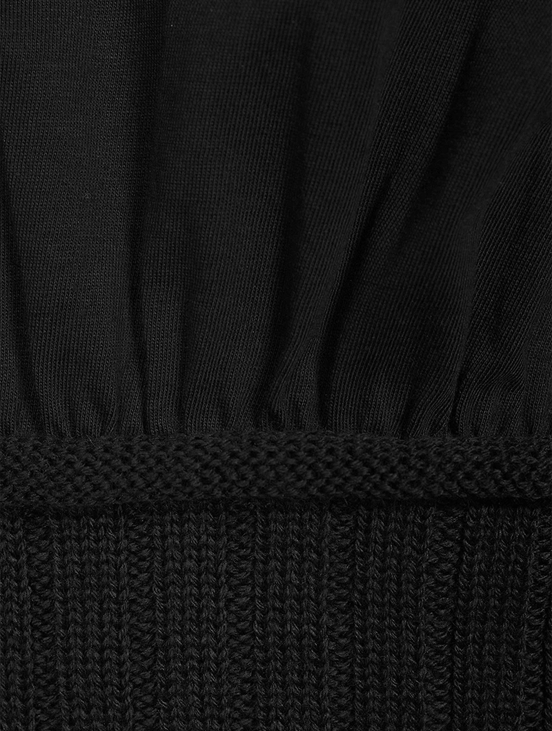 Short-Sleeve Turtleneck T-Shirt Sweater