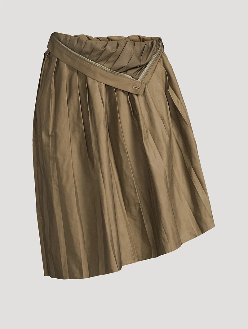 Pleated Midi Skirt