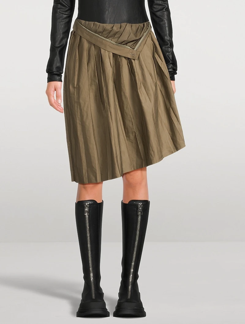Pleated Midi Skirt