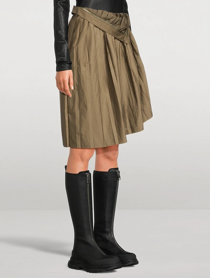 Pleated Midi Skirt