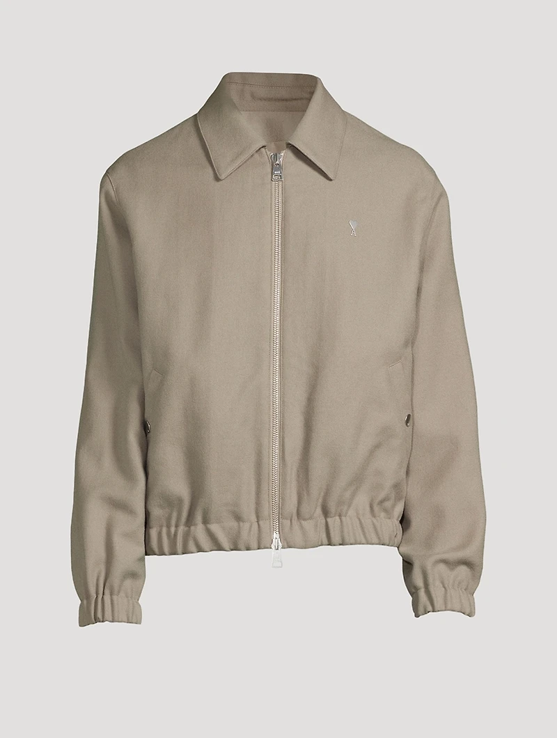 Ami De Coeur Wool Zipped Jacket