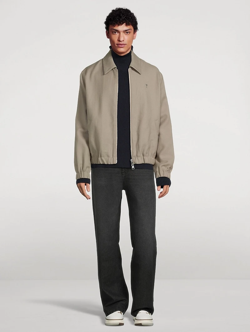 Ami De Coeur Wool Zipped Jacket