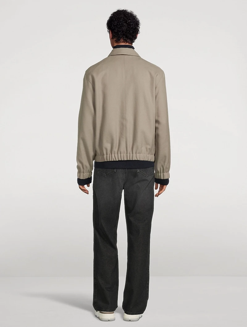 Ami De Coeur Wool Zipped Jacket