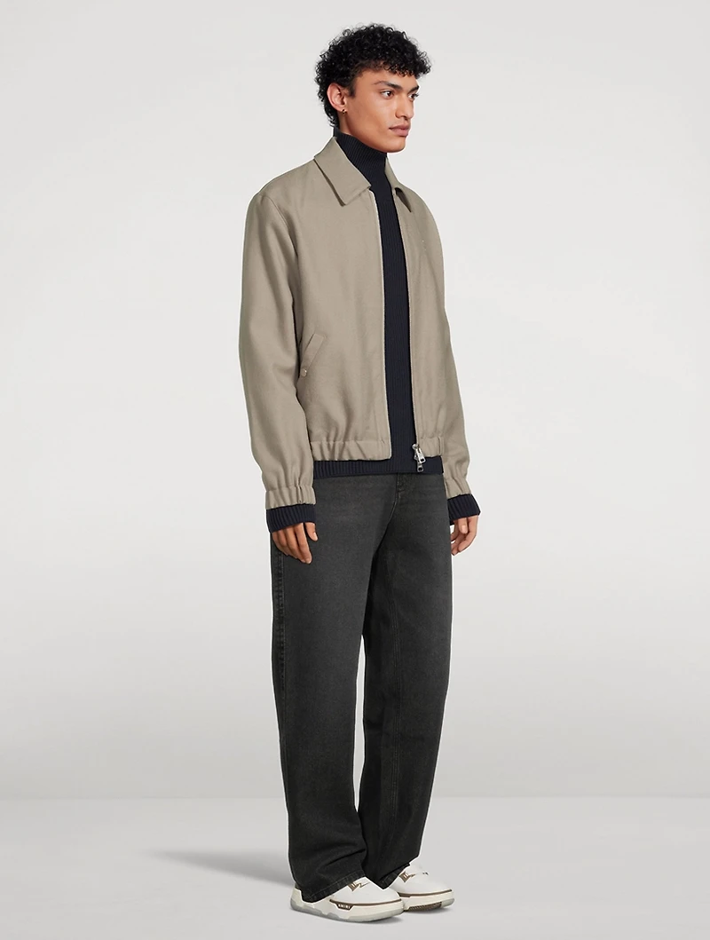 Ami De Coeur Wool Zipped Jacket