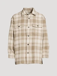 Wool Overshirt Plaid Print