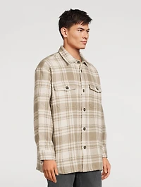 Wool Overshirt Plaid Print