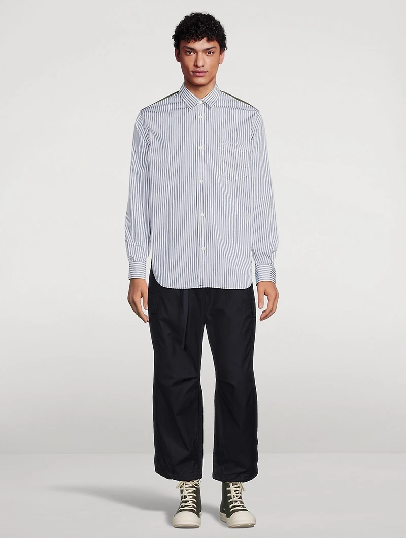 Cotton And Nylon Striped Shirt