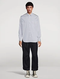 Cotton And Nylon Striped Shirt