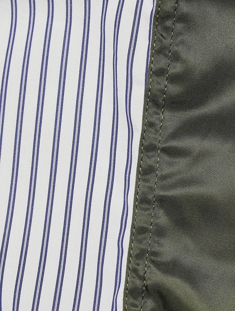 Cotton And Nylon Striped Shirt