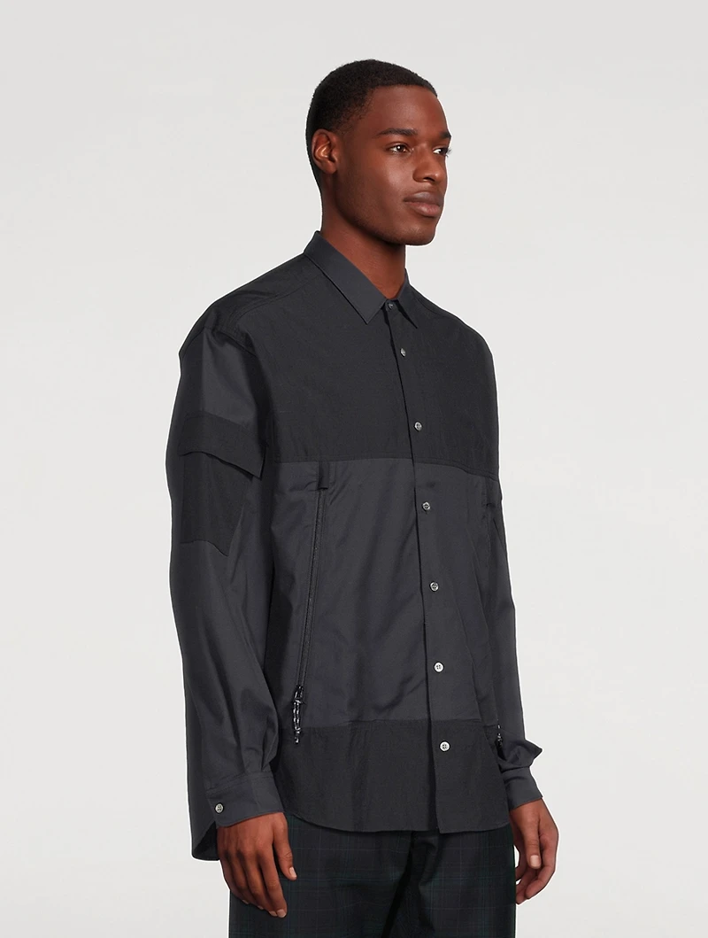 Cotton And Ripstop Shirt