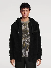 Wool Raised Zip Sweater