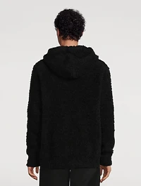 Wool Raised Zip Sweater