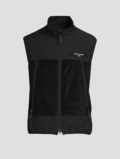Nylon And Fleece Vest