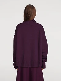 Cashmere-Blend Turtleneck Sweater
