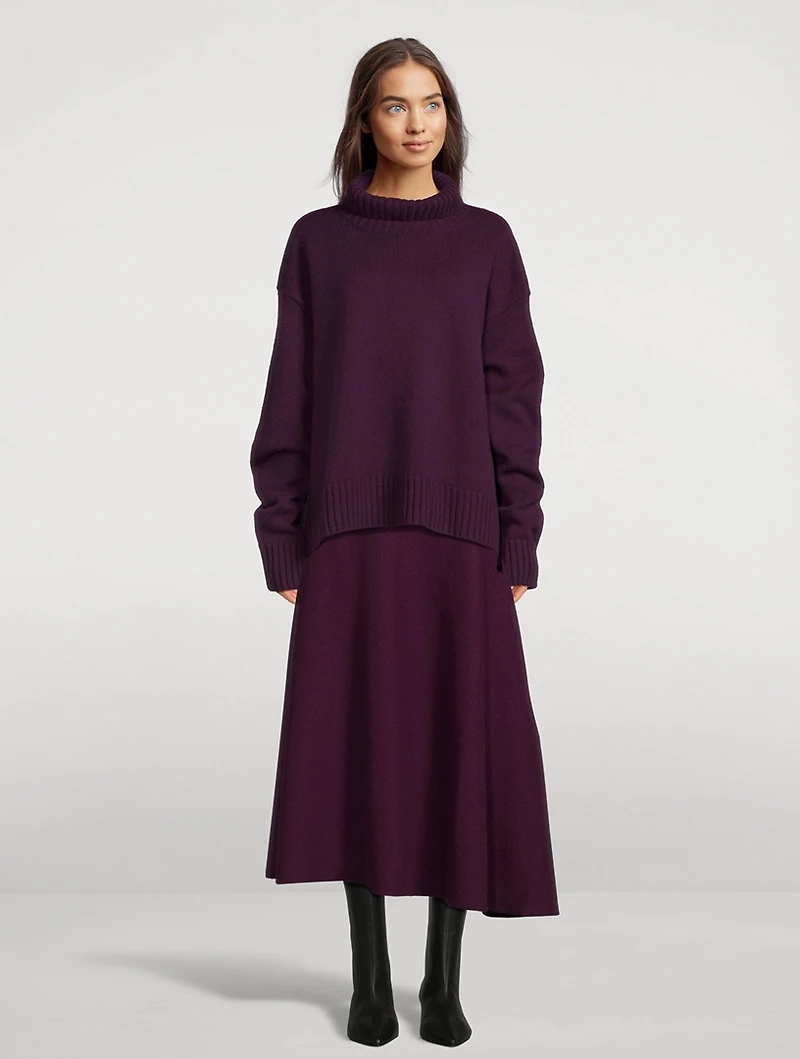 Cashmere-Blend Turtleneck Sweater