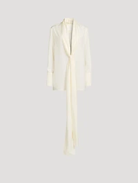 Silk Blouse With Lavallière