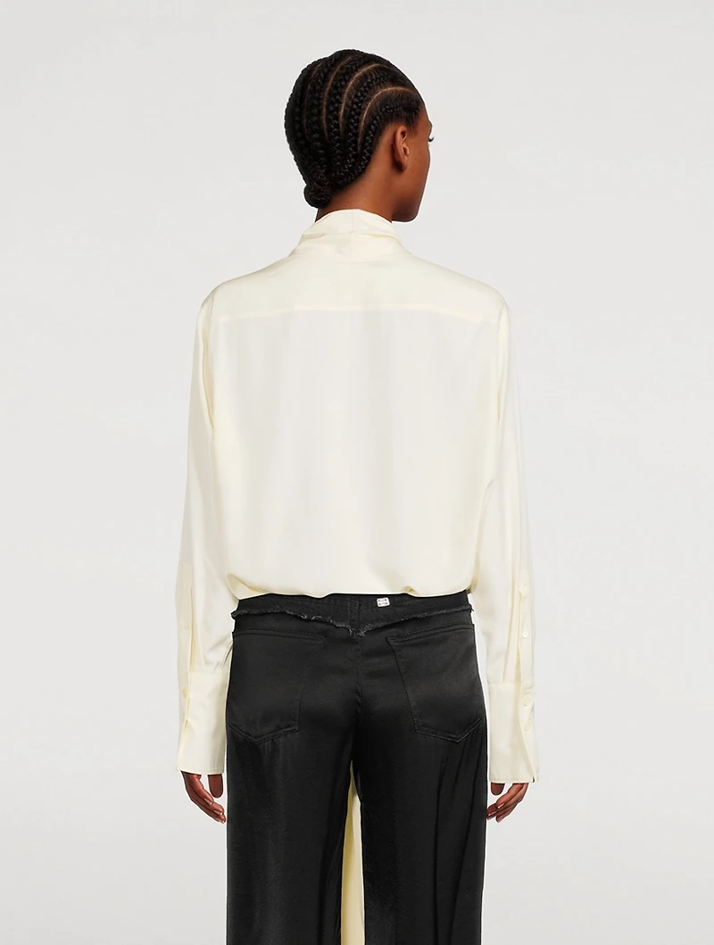 Silk Blouse With Lavallière