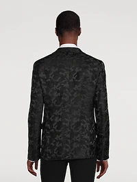Single-Breasted Jacket Camo Print