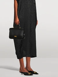 Square Knife BB Leather Slingback Pumps