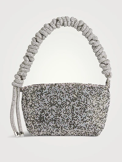 Phone Cord Crystal Mesh Shoulder Bag