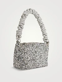 Phone Cord Crystal Mesh Shoulder Bag
