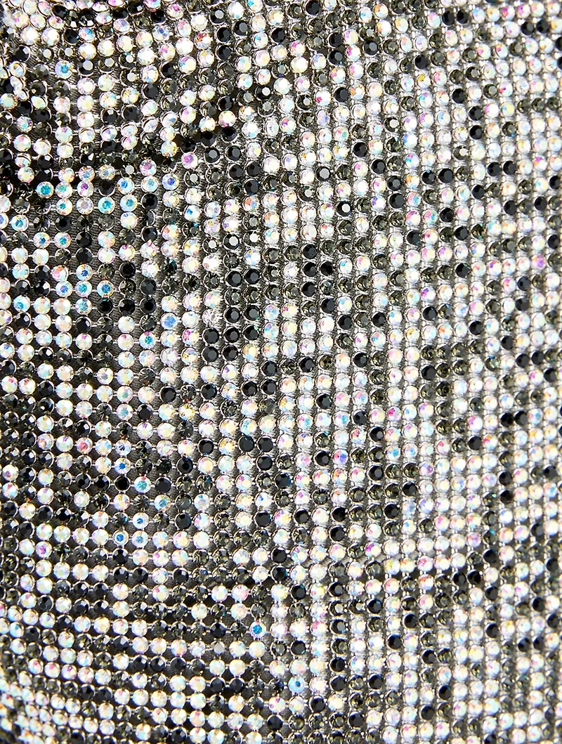 Phone Cord Crystal Mesh Shoulder Bag
