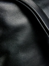 XL Lattice Leather Shoulder Bag