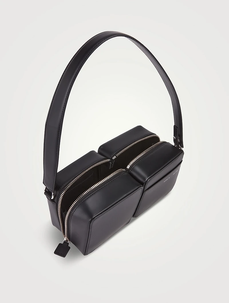 Stacked Leather Camera Bag
