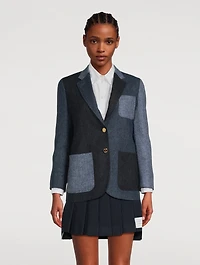 Funmix Tweed Wool Blazer