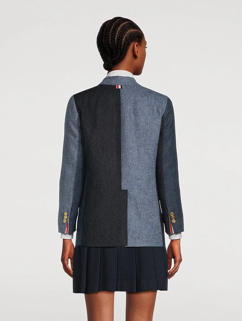 Funmix Tweed Wool Blazer