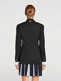 Super 120's Twill Tipping Elongated Sport Coat