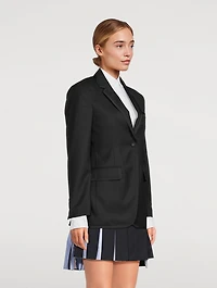 Super 120's Twill Tipping Elongated Sport Coat